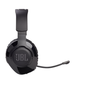 JBL Free WFH Wireless - Black - Wireless over-ear headset with detachable mic - Left